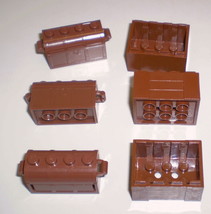 6 Used LEGO Brown Container Crate Treasure Chest  30150 - 4738 - £7.95 GBP