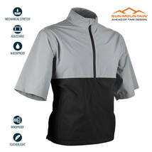 Sun Mountain Golf Monsoon Short-Sleeve Pullover - Black or Platinum / Black - £79.93 GBP