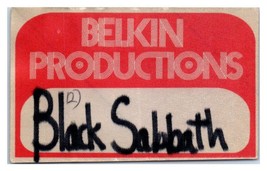 Black Sabbath Concert Backstage Pass September 15 1978 Richfield Ohio - £27.58 GBP
