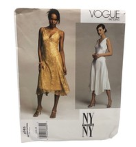 Vogue Patterns NY NY Dress Pattern 2745 Misses Size 8-12 - $17.99