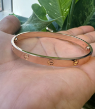 CARTIER LOVE BRACELET 18K ROSE GOLD SIZE 20 W/ BOX &amp; CERT - B4029 - $5,900.00