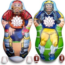 Inflatable 5 Foot Tall Double Sided Football Receiver and Baseball Catcher Targe - £97.18 GBP