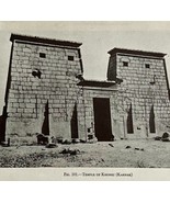 1942 Egypt Temple of Khonsu Historical Print Antique Ephemera 8x5  - $27.41 CAD