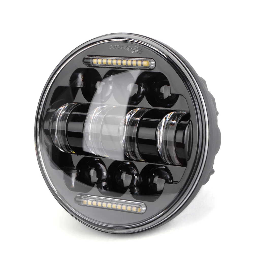 New 5.75 inch Motorcycle LED Projector Headlight 66W Hi&amp;Low Headlamp Bulb DRL  H - £279.18 GBP
