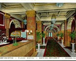 Vtg Postcard Advertising Chicago Illinois IL Plaza Hotel Lobby Interior UNP - $3.91