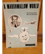 A Marshmallow World by Peter De Rose Words by Carl Sigman Sheet Music VT... - $22.74 CAD