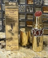 YSL Rouge Volupte Shine #122 BURNT ZELLIGE oil-in-stick Lipstick New In Box - $26.68