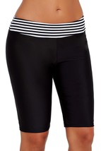 Striped Waistband Boy Leg Short Swim Bottom - $221.77 MXN