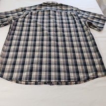 Carhartt 101294 078 Relaxed Fit Men's Cotton Gray & Blue Plaid Shirt Sz 3XL Tall image 2