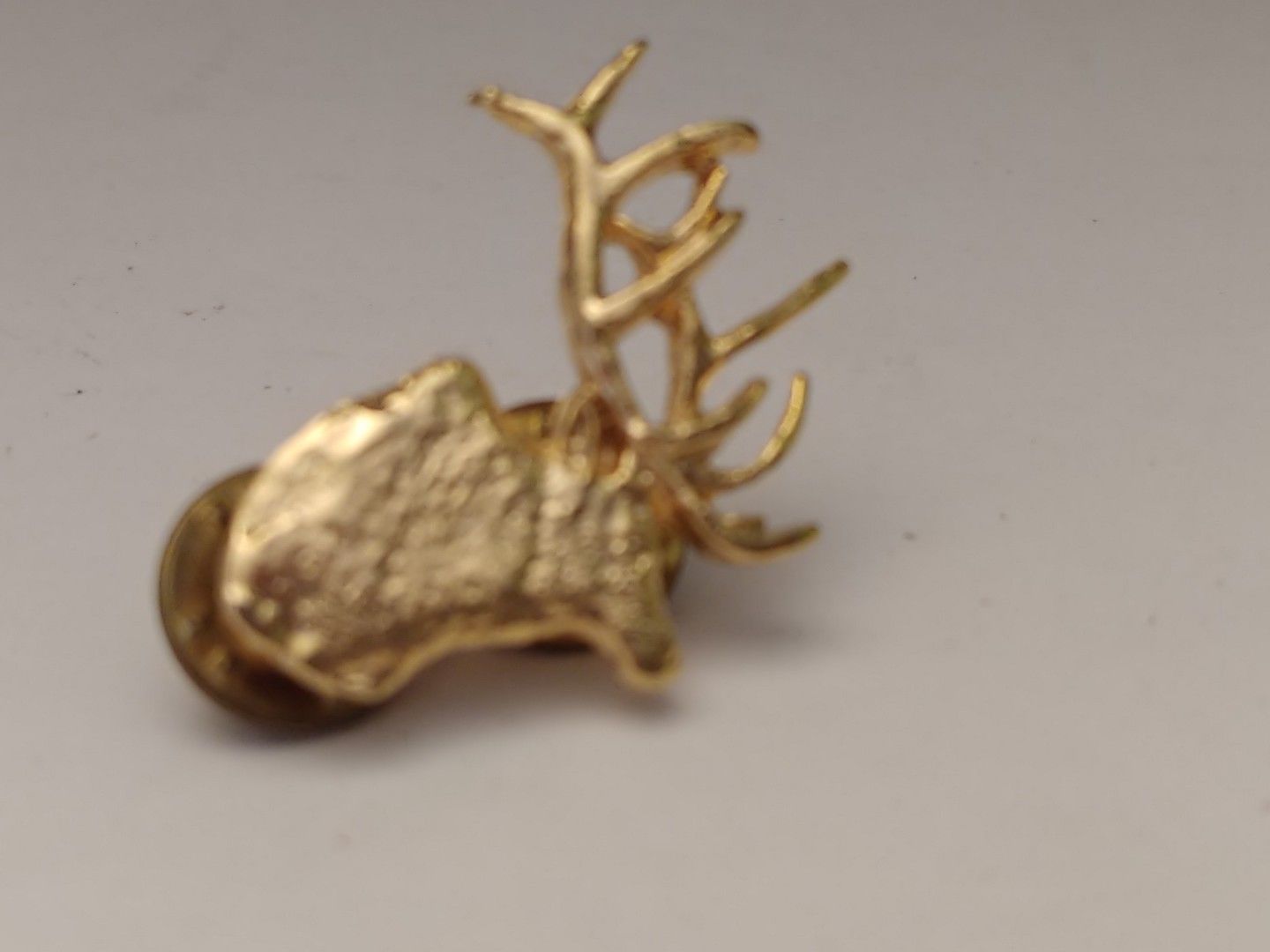 Gold Tone Elk Lapel Pin - $1.92