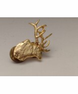 Gold Tone Elk Lapel Pin - $2.60 CAD