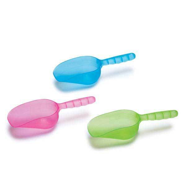 Pet Food Scooper Bright Color Dog Paw Print Handle Scoop 1 Cup Portion C... - $6.80