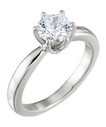 Round Diamond Engagement Ring 14k White Gold (2.03 Ct G SI1 Clarity) GIA  - $26,199.71