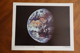 Vintage NASA 11x14 Photo/Print 69-HC-664 Earth Seen from Apollo 11 Durin... - £9.50 GBP