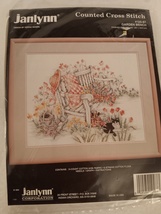 Janlynn 125-87 Garden Bench by Donna Giampa Vintage Counted Cross Stitch... - $29.99