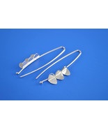 Sterling Silver Earrings - Long Wings - Contemporary Design - $61.67 CAD