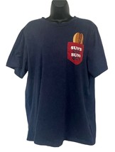 Fifth Sun Sun’s Out Buns Out Pocket Blue Hot Dog Tee Shirt Size 2XL - £12.35 GBP