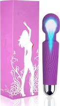 Personal Wand Massager Powerful with Travel Bag - Rechargeable Handheld (Purple) - £15.44 GBP