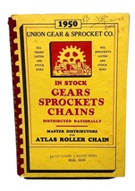 1950 Union Gear Sprocket Co Catalog Gears Sprockets Chains Atlas Roller ... - $19.95