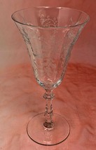 Glastonbury - Lotus Vesta Clear 7-7/8&quot; WATER GOBLET STEM Glass 8 oz Crystal - £18.99 GBP