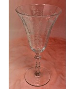 Glastonbury - Lotus Vesta Clear 7-7/8&quot; WATER GOBLET STEM Glass 8 oz Crystal - £18.99 GBP