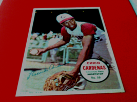 1967 Topps Chico Cardenas Pin Up # 16 Nm / Mint Or Better !! - £31.31 GBP