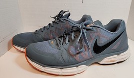 Size 11 Men’s Nike Dual Fusion TR 6 Cross Gray/orange 704889-400 - $29.02