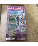 2015 Conair Quick Twist Hair Accessory Pack Florals &amp; Fashion Kids Blue ... - $5.93