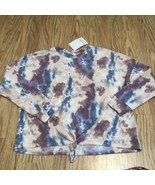 love fire long sleeve purple blue tie dye tie waist size Large Youth Gir... - $356.50 MXN