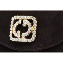 The California Black Suede Leather Handbag image 3