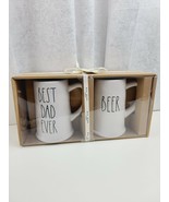 Rae Dunn &quot;BEST DAD EVER, BEER&quot; Beer Mugs Set of 2 / FREE SHIPPING - $835.65 MXN