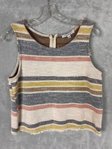 Green Envelope Women’s knit stripe tank top size Large - $12.99