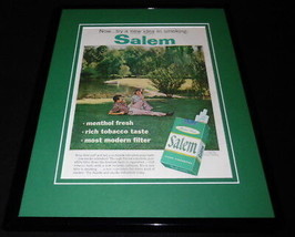 1957 Salem Cigarettes 11x14 Framed ORIGINAL Vintage Advertisement - £39.21 GBP