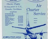 Executive Airlines Brochure Air Charter Service Logan Intl Airport Boston  - £14.09 GBP