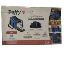 Midwest Duffy Expandable Pet Carrier Large Blue 19.2xx12.1x12.2&quot; New - $55.99