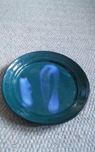 Abstract Stoneware Green &amp; Blue 10 Inch Dining Plate - £15.70 GBP