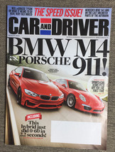 Car And Driver Magazine August 2014 BMW M4 Porsche 911 Mercedes-Benz S63... - $3.97