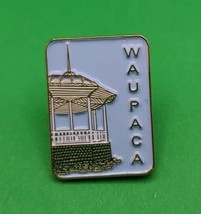 WAUPACA Wisconsin Collectible Souvenir Lapel Hat Pin Vintage Pinchback - £13.07 GBP