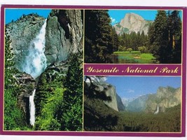 California Postcard Yosemite National Park Multi View - $2.96