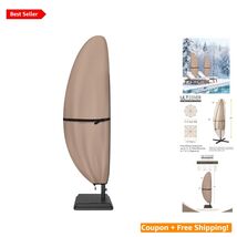 Durable Brown Offset Umbrella Cover for Cantilever Umbrellas 7.5-11.5 Feet - $87.07