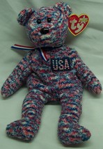 TY Beanie Baby 2000 USA THE TEDDY BEAR 8&quot; STUFFED ANIMAL Toy NEW FT Hood... - £194.94 GBP