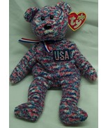 TY Beanie Baby 2000 USA THE TEDDY BEAR 8&quot; STUFFED ANIMAL Toy NEW FT Hood... - £194.62 GBP