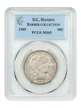 1909 50C PCGS MS65 ex: D.L. Hansen - £1,649.79 GBP