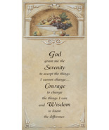 Serenity Prayer Grapes Chiu 4 x 10 Art Print Christian - $108.01 MXN