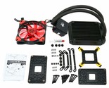Led Liquid Cpu Cooler Water Cooling System Radiator 120Mm With Fan For I... - £67.15 GBP