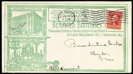 1908 All Over Benziger Bros Publishing Advertising Cover - Stuart Katz - $21.00