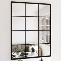  Wall Mirror Black Metal 31.5 x 23.6 in Wall mounting - $643.49 CAD
