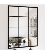  Wall Mirror Black Metal 31.5 x 23.6 in Wall mounting - $643.49 CAD