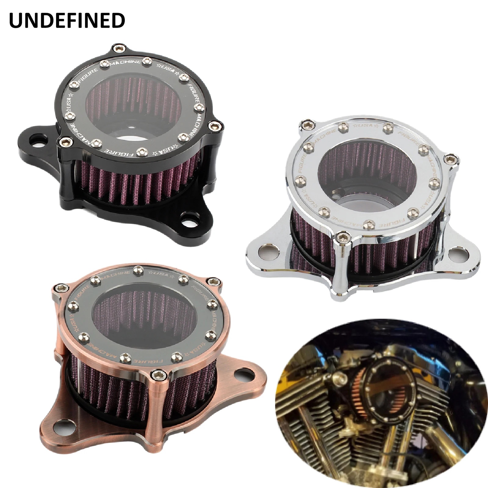 Motorcycle Air Filter Air Intake System CNC Plate For Harley Davidson Sportster - £30.81 GBP+