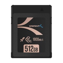 SABRENT Rocket CFX PRO 512GB CFexpress Type B Memory Card R1800MB/s W1700MB/s [C - £251.47 GBP